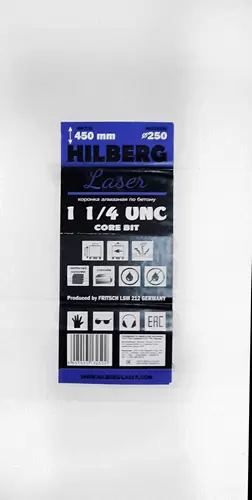 Алмазная буровая коронка 250*450 мм 1 1/4" UNC Hilberg Laser HD725 - интернет-магазин «Стронг Инструмент» город Краснодар