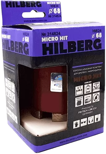 Коронка алмазная SDS-Plus 68 мм под пылеудалитель Hilberg Laser Micro Hit HI824 - интернет-магазин «Стронг Инструмент» город Краснодар