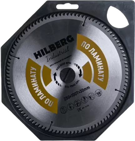 Пильный диск по ламинату 250*30*Т100 Industrial Hilberg HL250 - интернет-магазин «Стронг Инструмент» город Краснодар