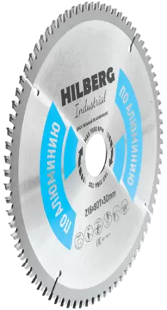 Пильный диск по алюминию 216*30*Т80 Industrial Hilberg HA216 - интернет-магазин «Стронг Инструмент» город Краснодар