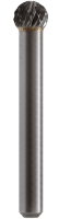 Борфреза сферическая по металлу 8мм тип D (KUD) Strong СТМ-51730008 - интернет-магазин «Стронг Инструмент» город Краснодар