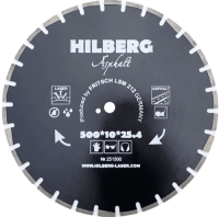 Алмазный диск по асфальту 500*25.4/12*10*3.8мм Asphalt Laser Hilberg HM311 - интернет-магазин «Стронг Инструмент» город Краснодар