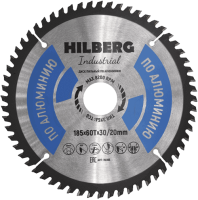 Пильный диск по алюминию 185*30/20*Т60 Industrial Hilberg HA185 - интернет-магазин «Стронг Инструмент» город Краснодар