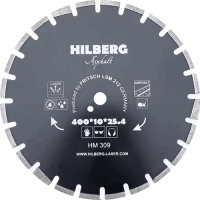 Алмазный диск по асфальту 400*25.4/12*10*3.4мм Asphalt Laser Hilberg HM309 - интернет-магазин «Стронг Инструмент» город Краснодар