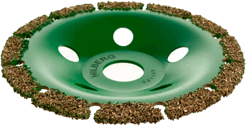 Чашка плоская 125мм для резки и шлифования зерно 30 Hilberg 531125 - интернет-магазин «Стронг Инструмент» город Краснодар