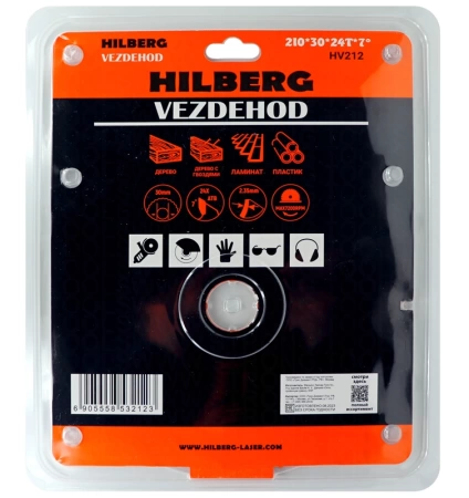 Универсальный пильный диск 210*30*24Т Vezdehod Hilberg HV212 - интернет-магазин «Стронг Инструмент» город Краснодар