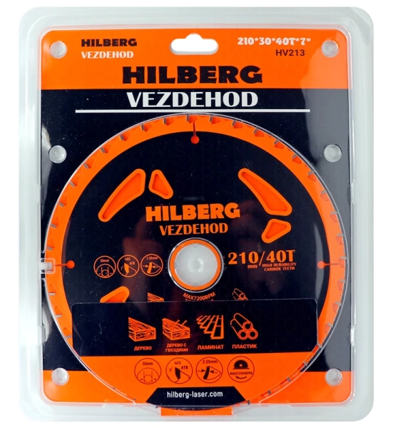 Универсальный пильный диск 210*30*40Т Vezdehod Hilberg HV213 - интернет-магазин «Стронг Инструмент» город Краснодар