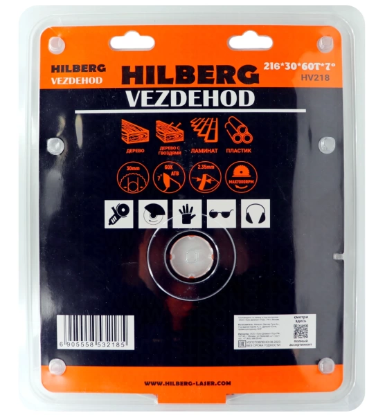 Универсальный пильный диск 216*30*60Т Vezdehod Hilberg HV218 - интернет-магазин «Стронг Инструмент» город Краснодар